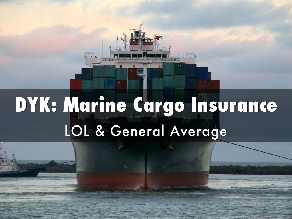 DYK Marine Cargo Insurance by Len James